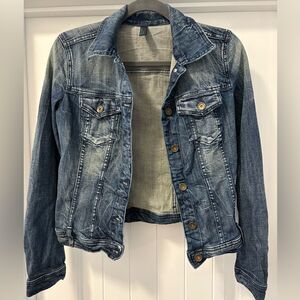 VTG United Colors Of Benetton Blue Jean Jacket Size Small